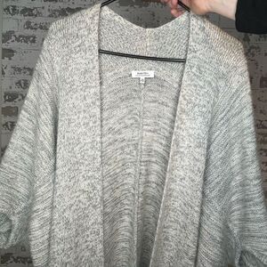 Babaton | women gray wool alpaca mohair blend sweater cardigan